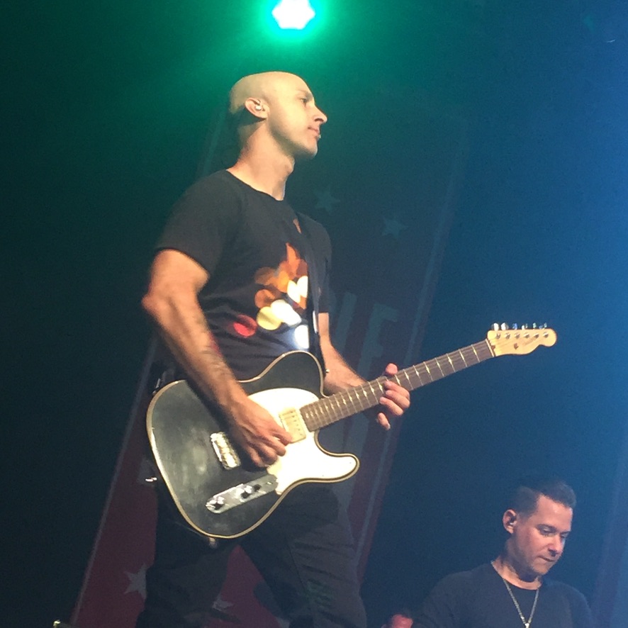 Jeff Stinco, the guitarist of Simple Plan. Live performance in Shanghai
