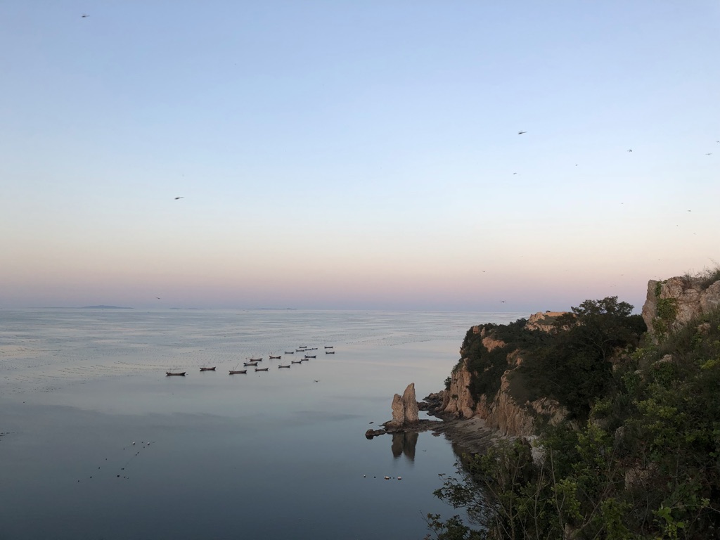The shore of Changshan Island in Liaoning Province