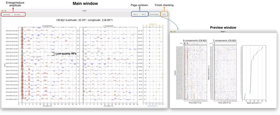 Seispy: Python Module for Batch Calculation and Postprocessing of Receiver Functions